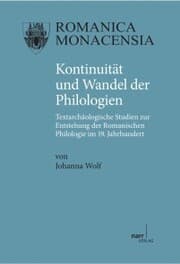 Cover von Kontinuität und Wandel der Philologien