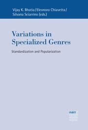 Cover von Variations in Specialized Genres
