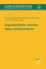 Cover von Argumentstruktur zwischen Valenz und Konstruktion