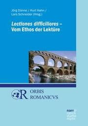 Cover von Lectiones difficiliores - Vom Ethos der Lektüre