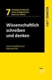 Cover von Wissenschaftlich schreiben und denken