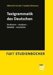 Cover von Textgrammatik des Deutschen