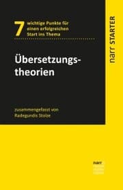 Cover von Übersetzungstheorien