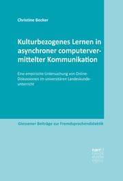 Cover von Kulturbezogenes Lernen in asynchroner computervermittelter Kommunikation