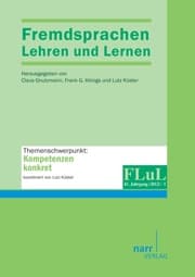 Cover von Fremdsprachen Lehren und Lernen 2012 Heft 1