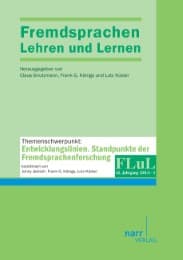 Cover von Fremdsprachen Lehren und Lernen 2013 Heft 1
