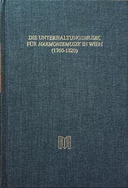 Cover von Die Unterhaltungsmusik für Harmoniemusik in Wien (1760-1820)