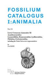 Cover von Fossilium Catalogus Animalia Pars 158
