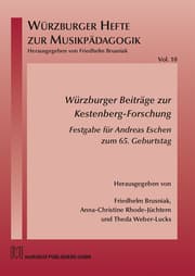 Cover von Würzburger Beiträge zur Kestenberg-Forschung