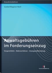 Cover von Anwaltsgebühren im Forderungseinzug