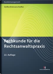 Cover von Fachkunde für die Rechtsanwaltspraxis