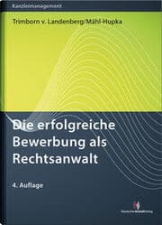 Cover von Die erfolgreiche Bewerbung als Rechtsanwalt