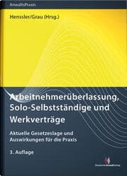 Cover von Arbeitnehmerüberlassung, Solo-Selbstständige und Werkverträge