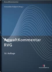 Cover von AnwaltKommentar RVG