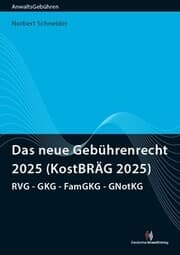 Cover von Das neue Gebührenrecht 2025 (KostBRÄG 2025)