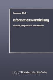 Cover von Informationsvermittlung