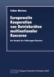 Cover von Europaweite Kooperation von Betriebsräten multinationaler Konzerne