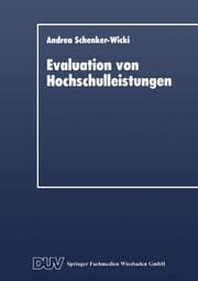 Cover von Evaluation von Hochschulleistungen