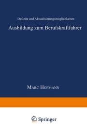 Cover von Ausbildung zum Berufskraftfahrer