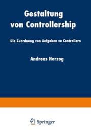 Cover von Gestaltung von Controllership
