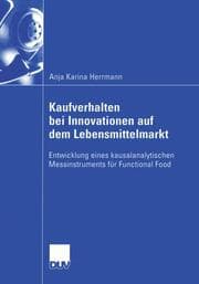 Cover von Kaufverhalten bei Innovationen auf dem Lebensmittelmarkt