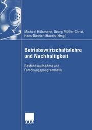 Cover von Betriebswirtschaftslehre und Nachhaltigkeit