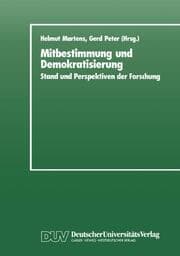 Cover von Mitbestimmung und Demokratisierung