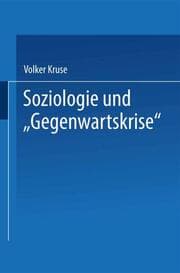 Cover von Soziologie und Gegenwartskrise