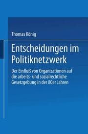 Cover von Entscheidungen im Politiknetzwerk