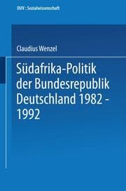 Cover von Südafrika-Politk der Bundesrepublik Deutschland 1982-1992