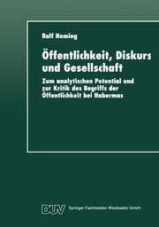 Cover von Öffentlichkeit, Diskurs und Gesellschaft