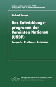 Cover von Das Entwicklungsprogramm der Vereinten Nationen (UNDP)