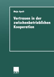 Cover von Vertrauen in der zwischenbetrieblichen Kooperation