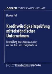 Cover von Kreditwürdigkeitsprüfung mittelständischer Unternehmen