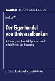 Cover von Der Eigenhandel von Universalbanken