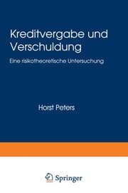 Cover von Kreditvergabe und Verschuldung