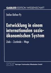 Cover von Entwicklung in einem internationalen sozio-ökonomischen System