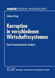 Cover von Korruption in verschiedenen Wirtschaftssystemen