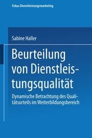 Cover von Beurteilung von Dienstleistungsqualität