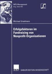 Cover von Erfolgsfaktoren im Fundraising von Nonprofit-Organisationen