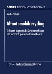 Cover von Altautomobilrecycling