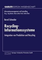 Cover von Recycling-Informationssysteme
