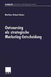 Cover von Outsourcing als strategische Marketing-Entscheidung