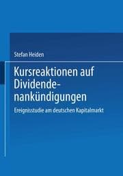 Cover von Kursreaktionen auf Dividendenankündigungen