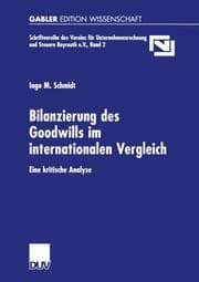 Cover von Bilanzierung des Goodwills im internationalen Vergleich