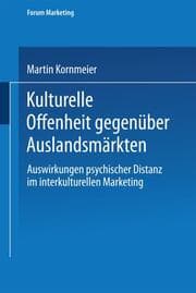 Cover von Kulturelle Offenheit gegenüber Auslandsmärkten