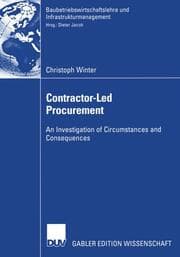 Cover von Contractor-Led Procurement
