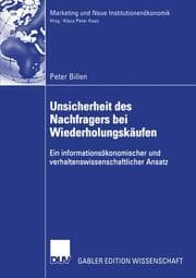 Cover von Unsicherheit des Nachfragers bei Wiederholungskäufen