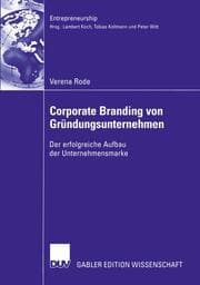 Cover von Corporate Branding von Gründungsunternehmen