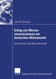 Cover von Erfolg von Börsenneuemissionen am deutschen Aktienmarkt